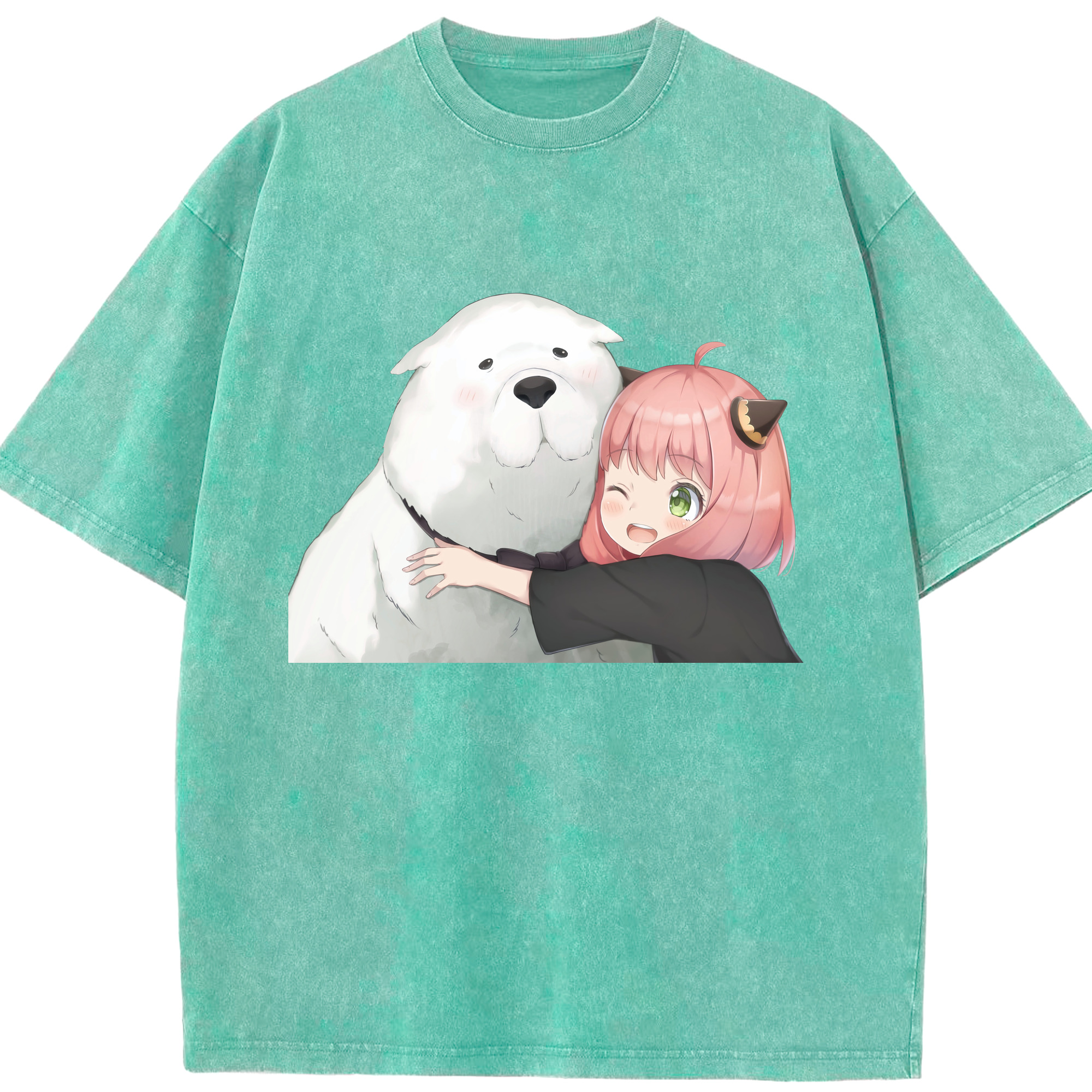 （画像用） SPY×FAMILY间谍家家酒 綿100% ヴィンテージ風 半袖Tシャツ（フロントプリント）